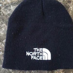 North Face Logo-Embossed Black Winter Beanie